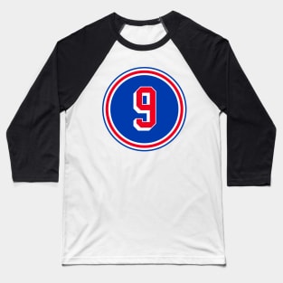 Adam Graves Number 9 Jersey New York Rangers Inspired Baseball T-Shirt